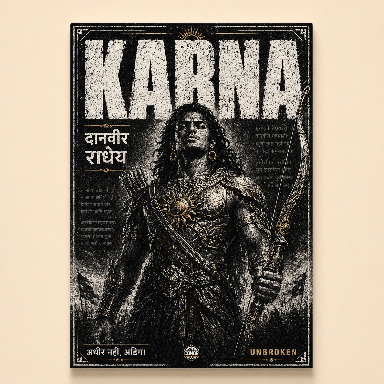 Daanveer Legacy Wall Art (CONQR_KARN_008)