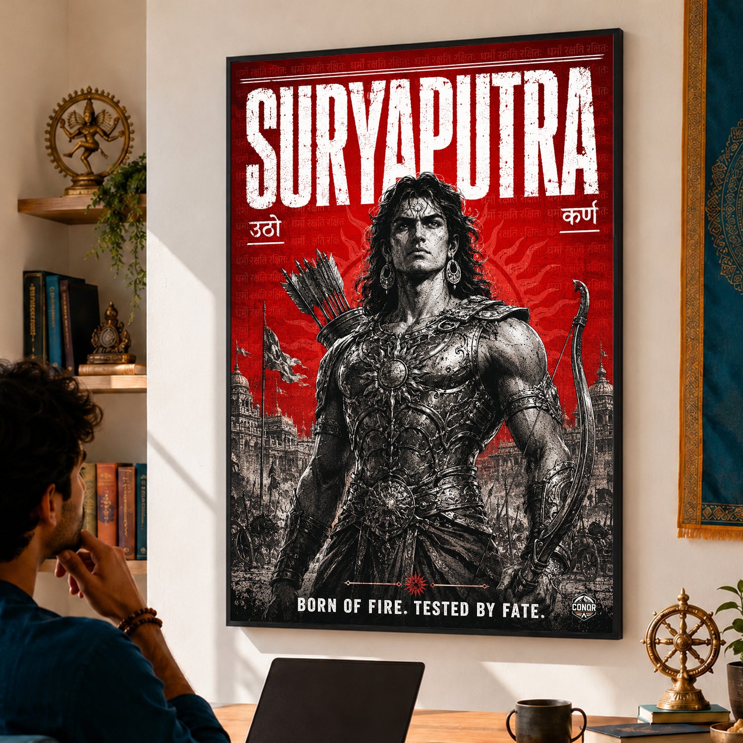 Suryaputra Karn Warrior Wall Art (CONQR_KARN_001)