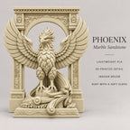 The Phoenix Rise Again desk sculpture in Marble Sandstone, large, 20 cm, material and care details