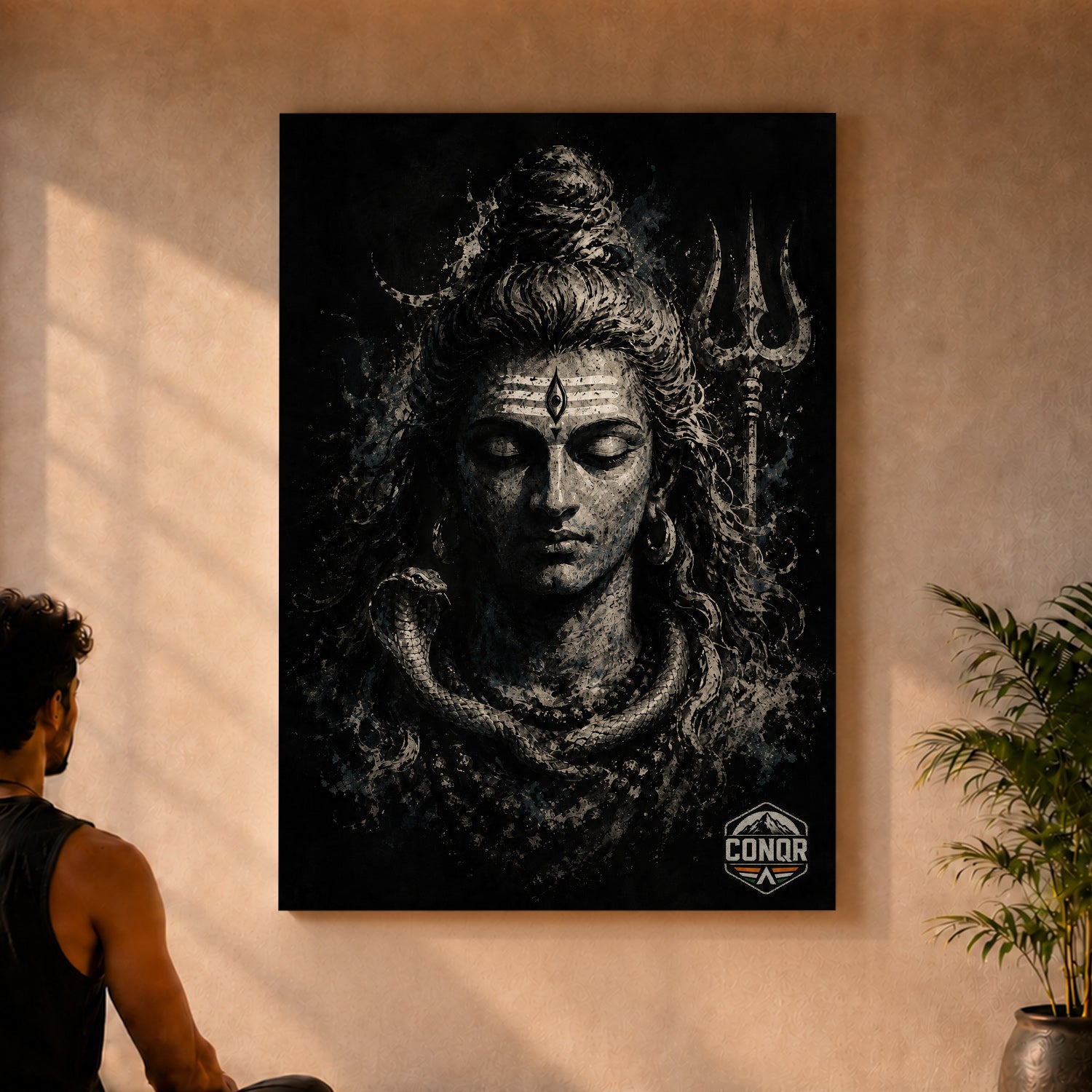 Meditative Mahadev – Stillness Coiled in Power