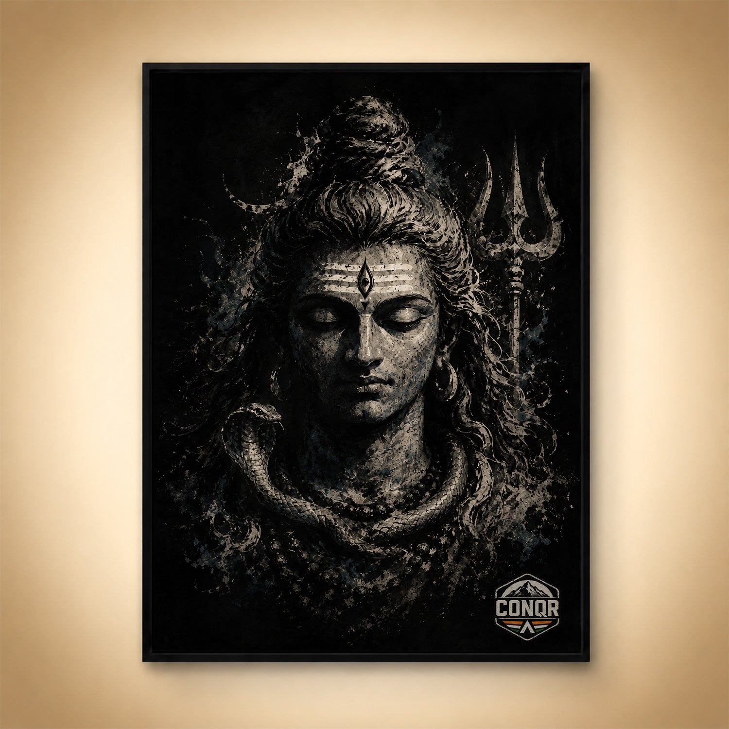 Meditative Mahadev – Stillness Coiled in Power
